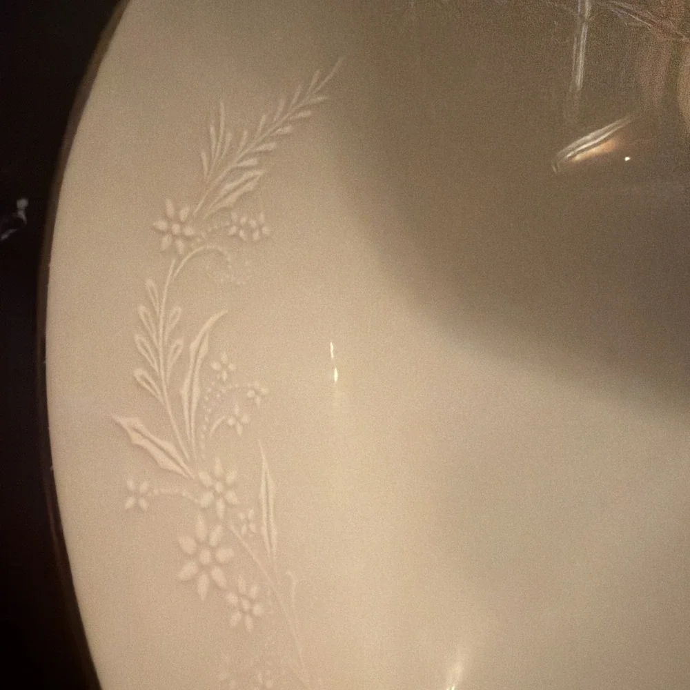 Vintage NORITAKE GEORGIAN 6440 ~ Divided Oval Vegetable Serving Bowl - White